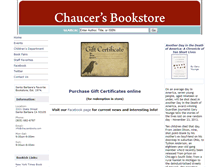 Tablet Screenshot of chaucersbooks.com
